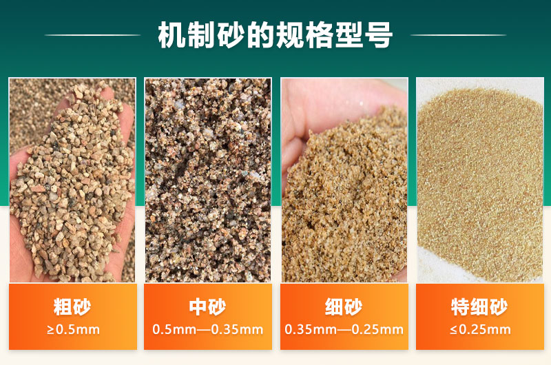 多種規(guī)格鵝卵石機(jī)制砂